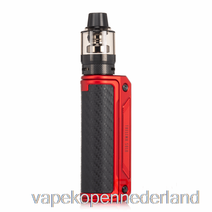 Elektronische Sigaret Vape Verloren Vape Thelema Solo 100w Starterkit Mat Rood / Koolstofvezel